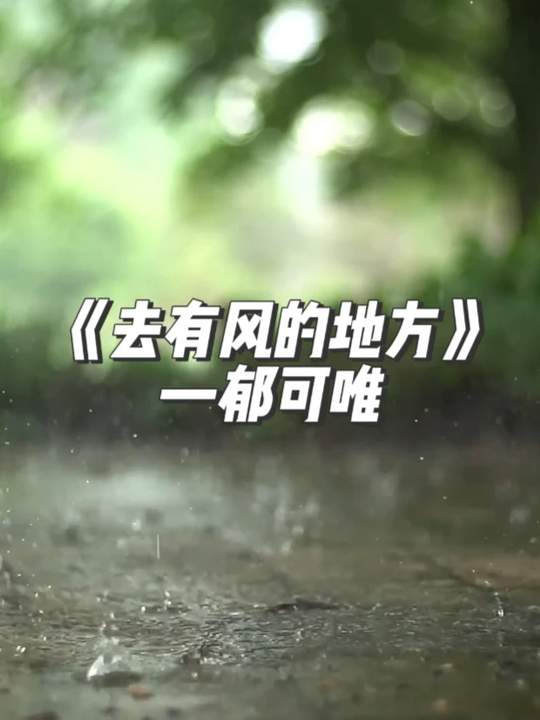《去有风的地方》完整版 #郁可唯 #去有风的地方 #音乐