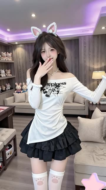 都说了禁止偷看 #女大学生  #时尚穿���  #二次元  #甜妹